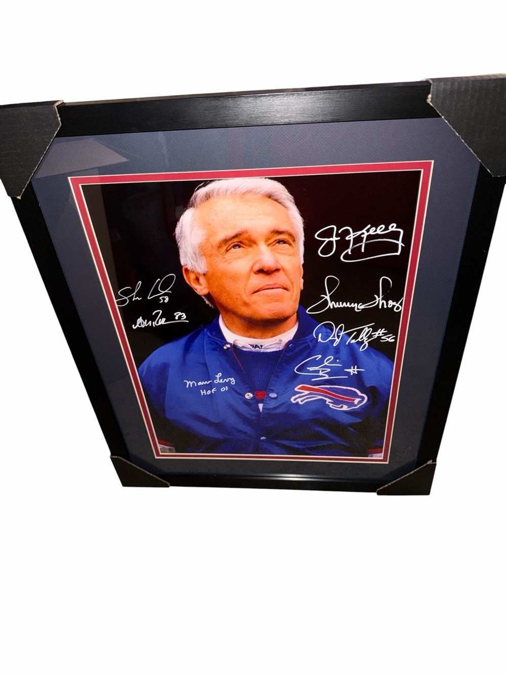 Professionally Framed Buffalo Bills Legends Photo - Multi-Signed 22”x26”